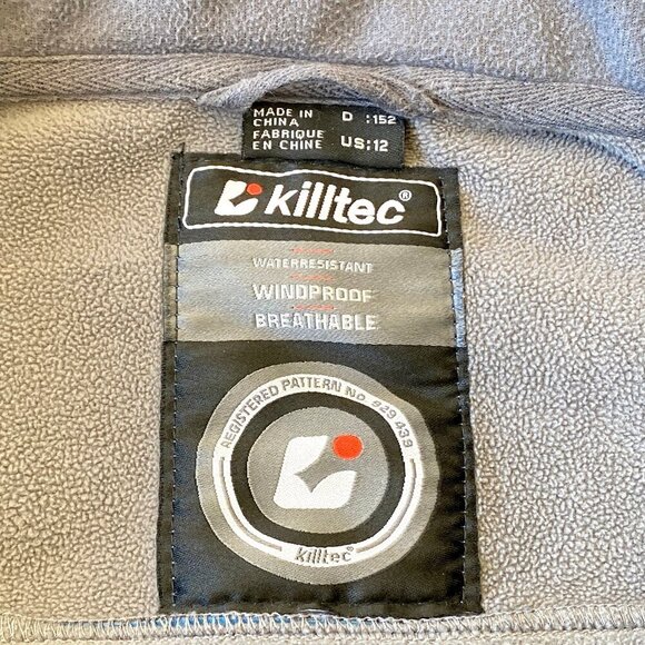 Killtec Softshell Hooded Jacket Boys Size 12 Windproof Fleece Blue Sports Outdoo - Picture 6 of 16